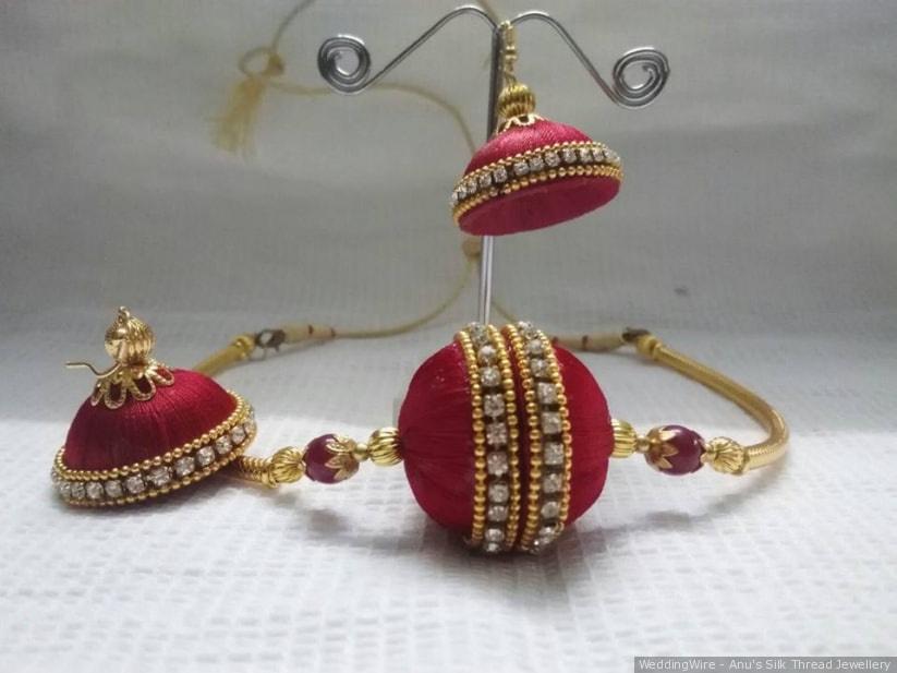 Golden, Other Tassel Jhumki, Other Silk Thread Earrings at Rs 85/pair in  Pune