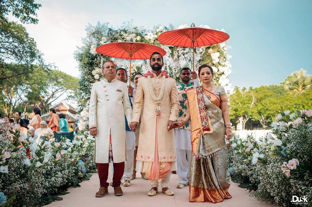 This Indian bride's mother and sister coordinated their floral outfits to  perfection! - Times of India