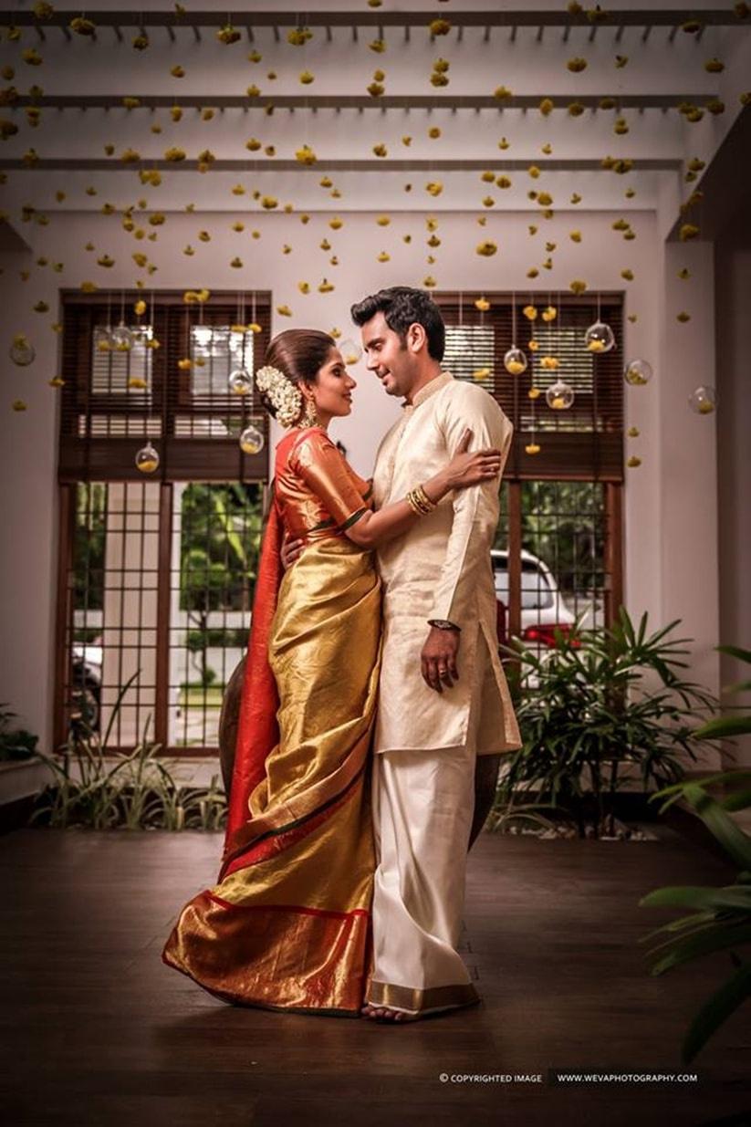 south indian bride and groom