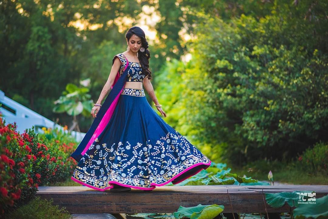 Royal Blue And Green Mother Daughter Same Dress in Brocade And Raw Silk