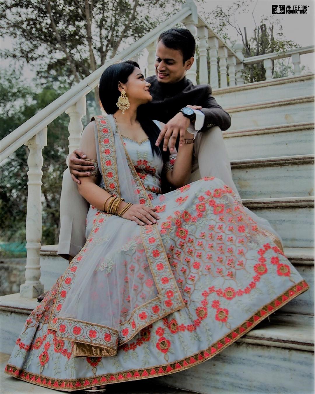 What are the latest bottle green lehenga designs for brides-to-be? - Quora