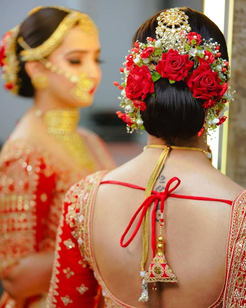 South Indian Bridal Hairstyle | Photo 48793