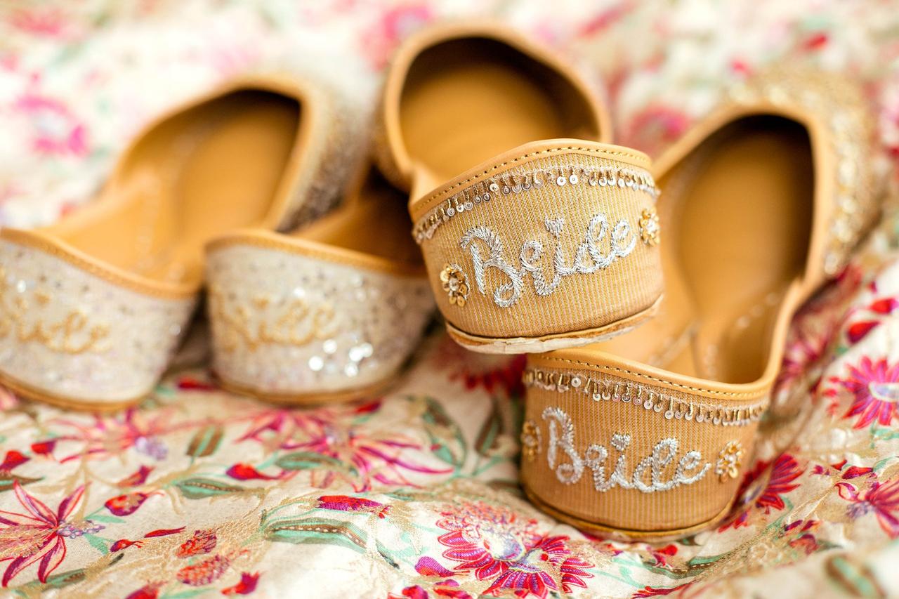 Pink embroidered flats | Bridal sandals heels, Ladies shoes designer, Bride  sandals