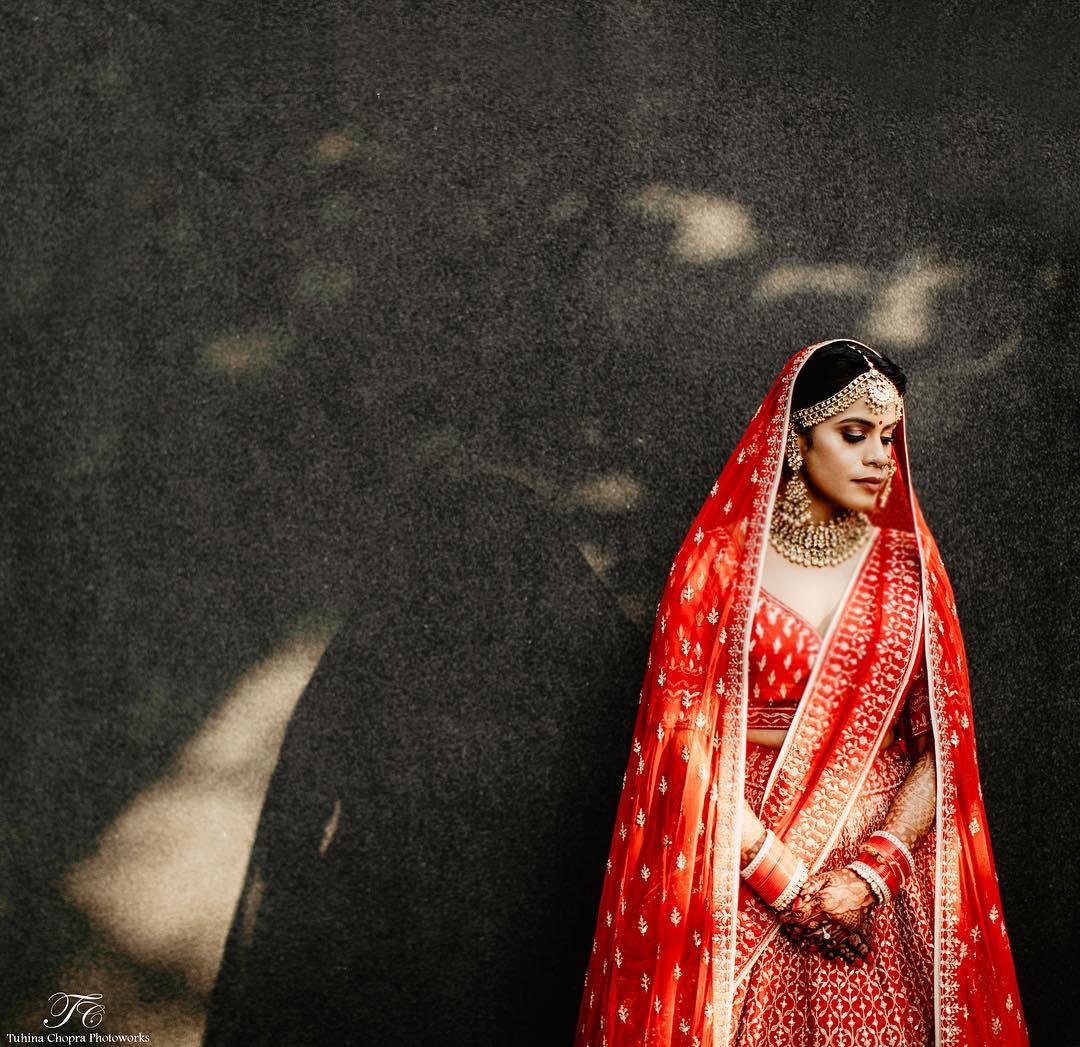 Pakistani Maroon Lehenga Shirt for Wedding Wear in Red Silk – Nameera by  Farooq