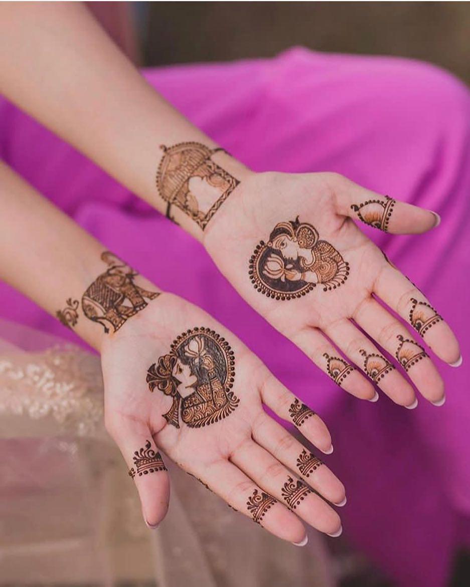 27+ Half Hand Mehndi Designs For Brides & Bridesmaids That Are Simply Whoa!