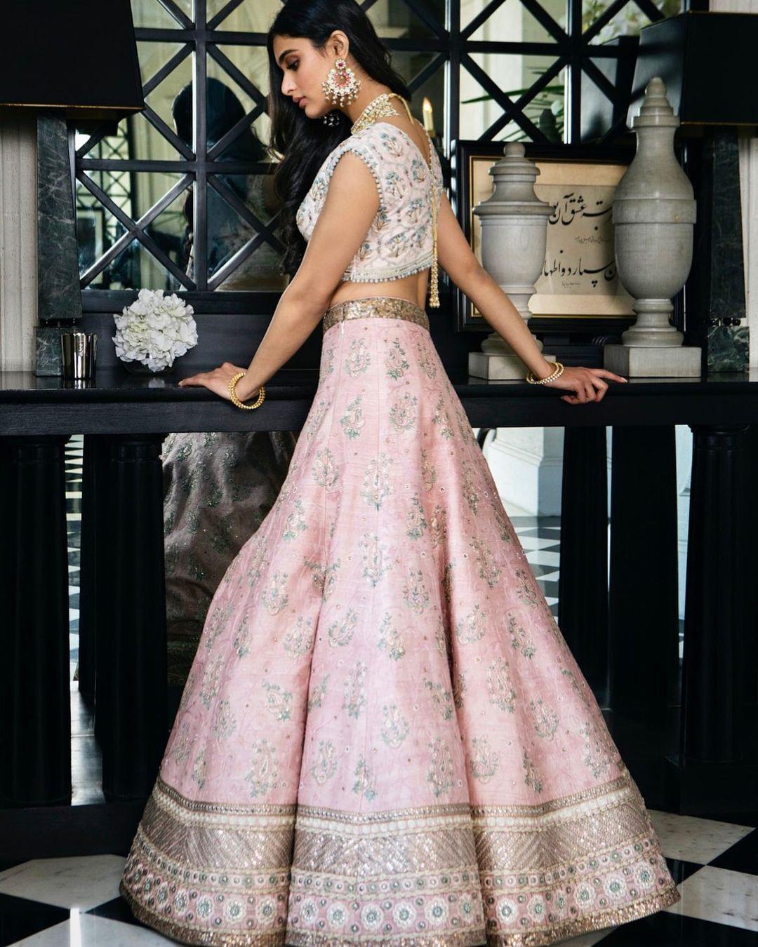 Breathtaking Wedding In The Hills With Timeless Bridal Outfits | Pink  bridal lehenga, Bridal lehenga images, Indian wedding outfits