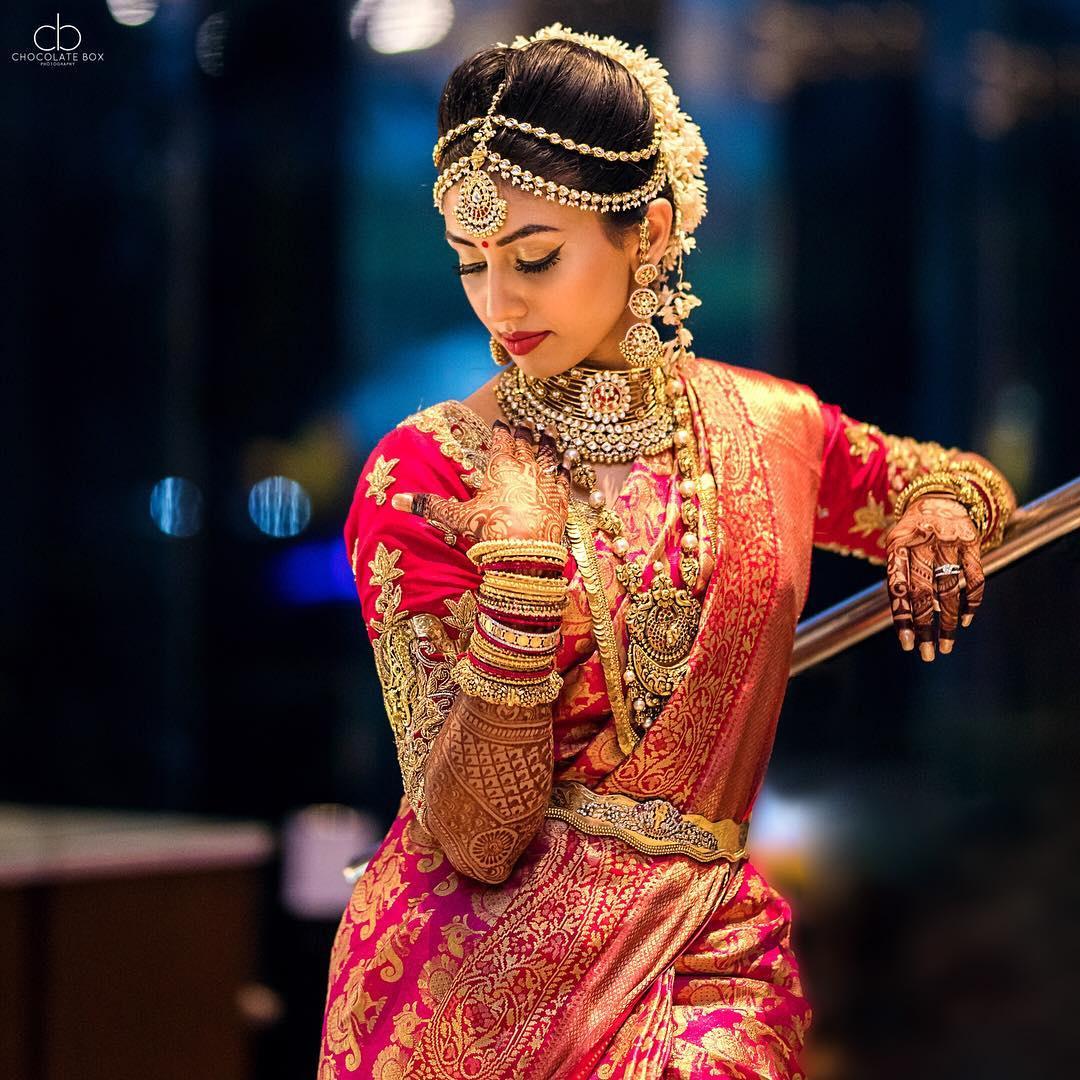 35+ Bridal Pattu Sarees Worn By Real Brides | Bridal sarees south indian, Wedding  blouse designs, Wedding saree blouse designs