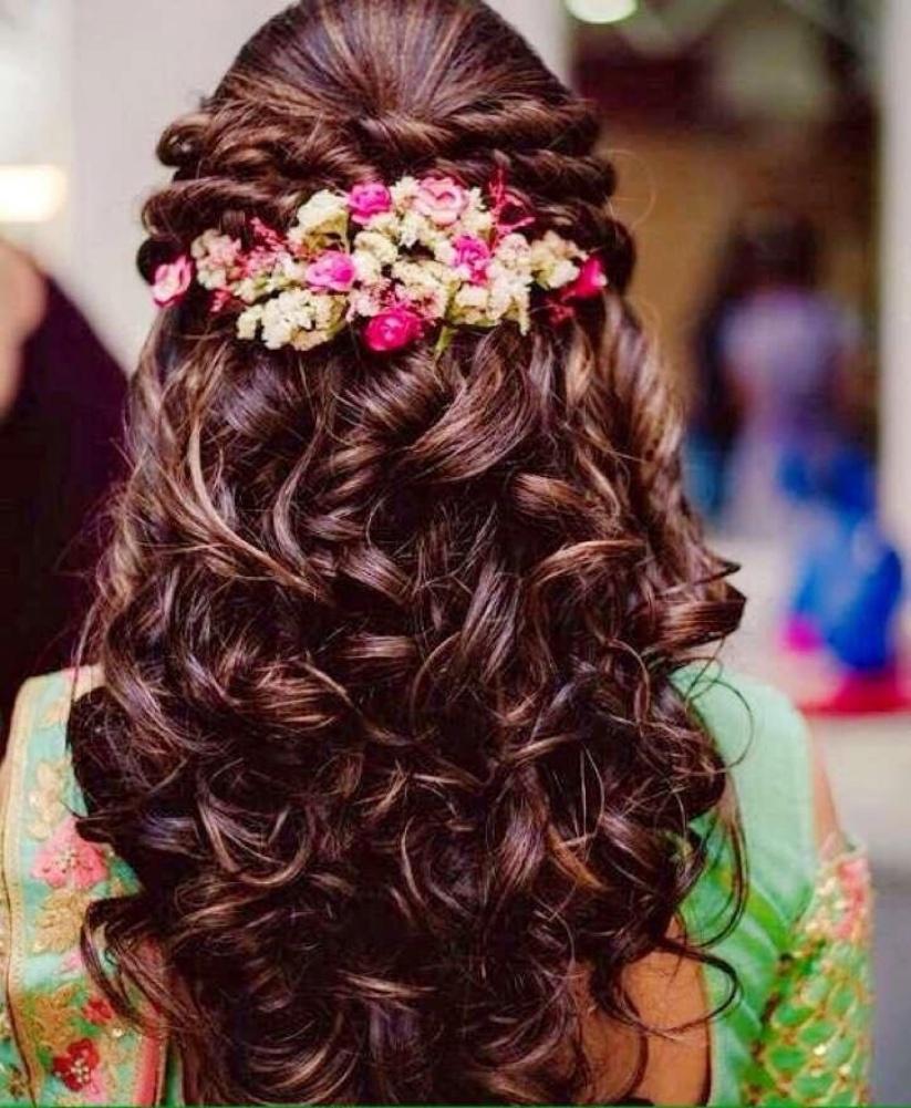 Indian Bridal Hairstyles For Sangeet - K4 Fashion | Front hair styles,  Engagement hairstyles, Bridal hair buns