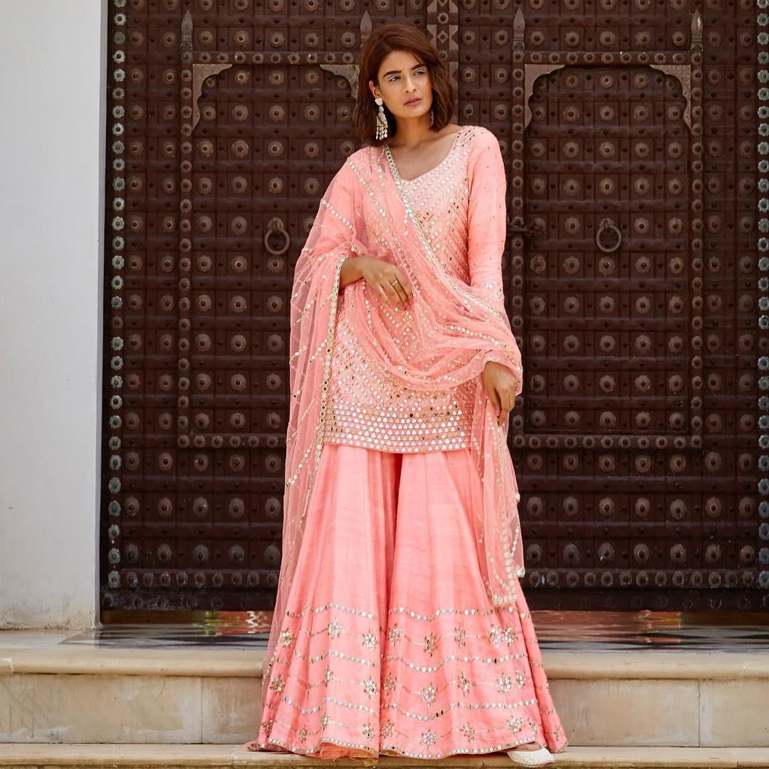 Light Pink Designer Suit - Na Dhukan - Pure Desi Market