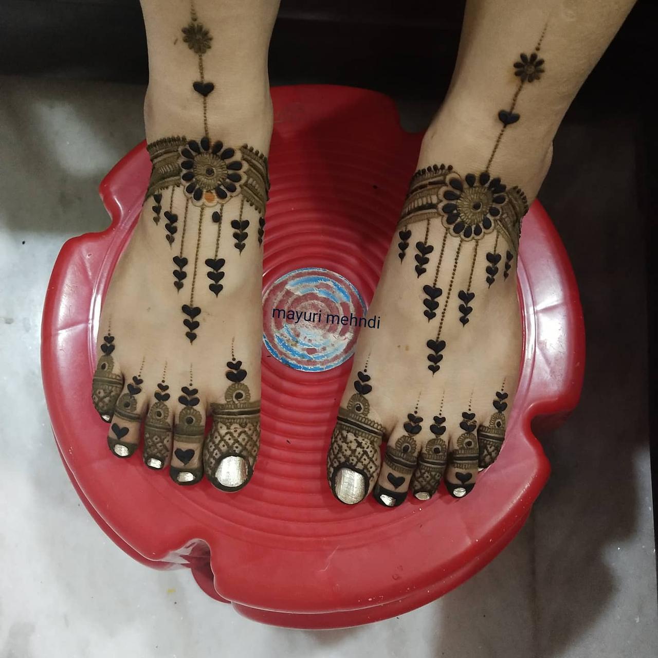 henna foot designs