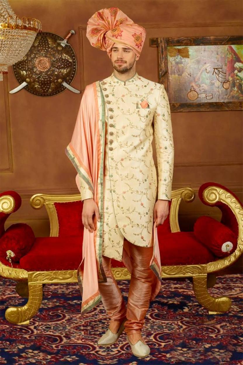 Bride Groom Dress Combination | Maharani Designer Boutique