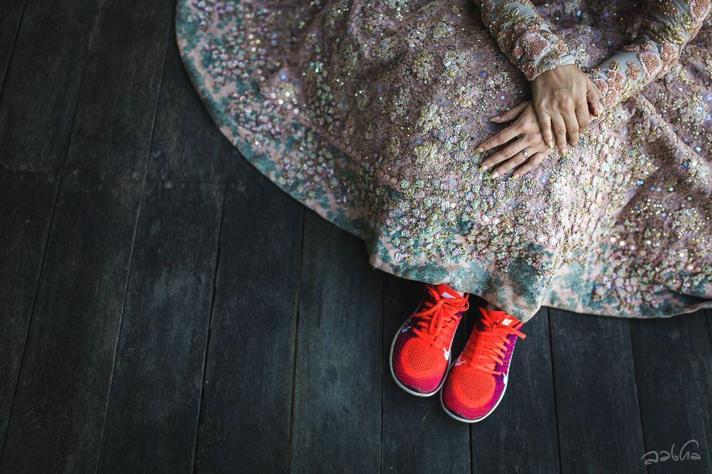 Lehenga with sneakers = Legit! Bollywood should definitely cast her in a  #DilwaleDulhaniyaLeJayenge 2.0! How stunning @sonampirani 100%… | Instagram