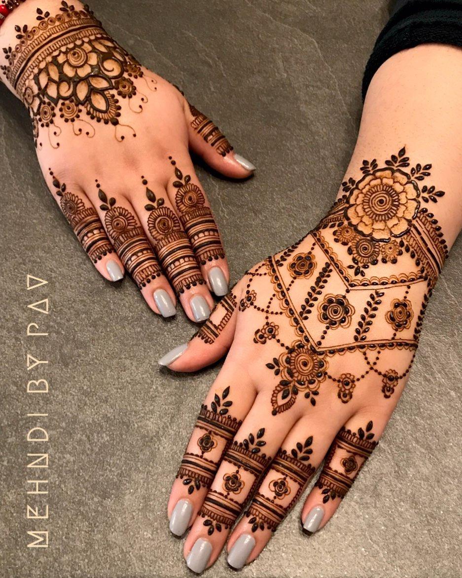 Share with them who never like to filled fully dark finger tips…  #anishreemehendi #mehendi #mehendidesign #mehendiart #réel… | Instagram