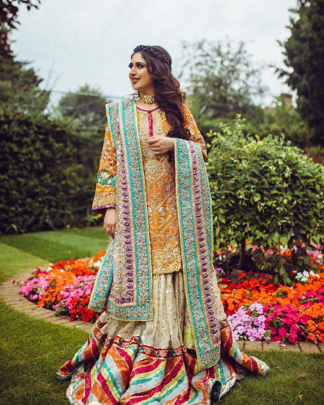 Pakistani bridal shop gharara designs