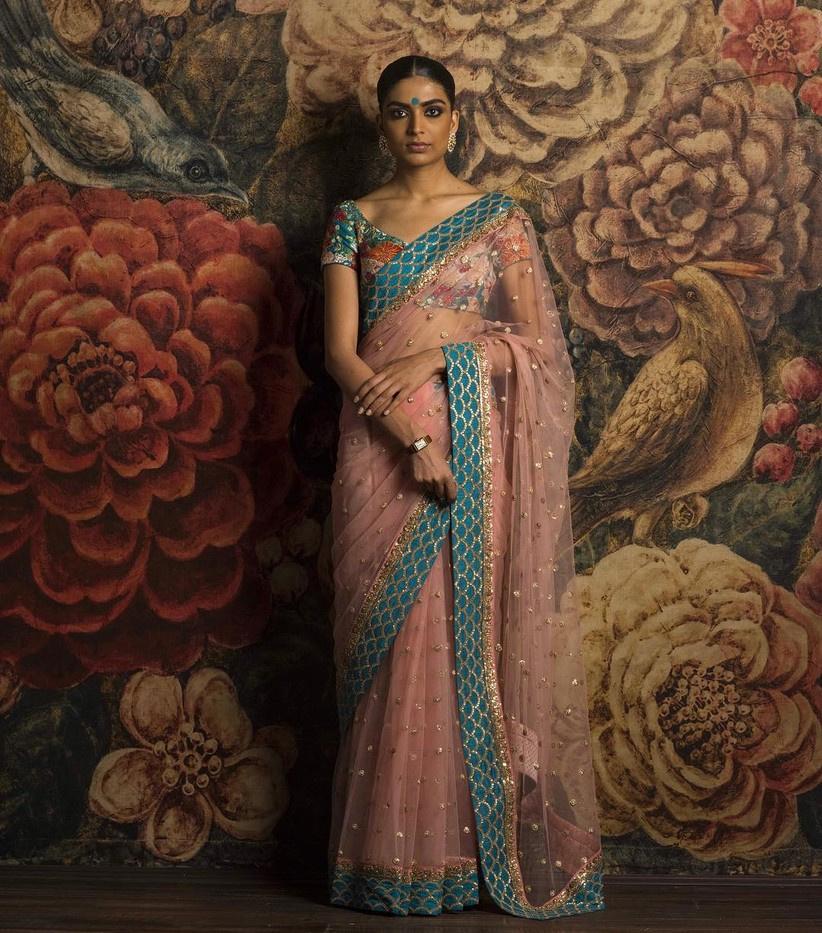 8 Net Sarees Images Perfect for Every Wedding Event