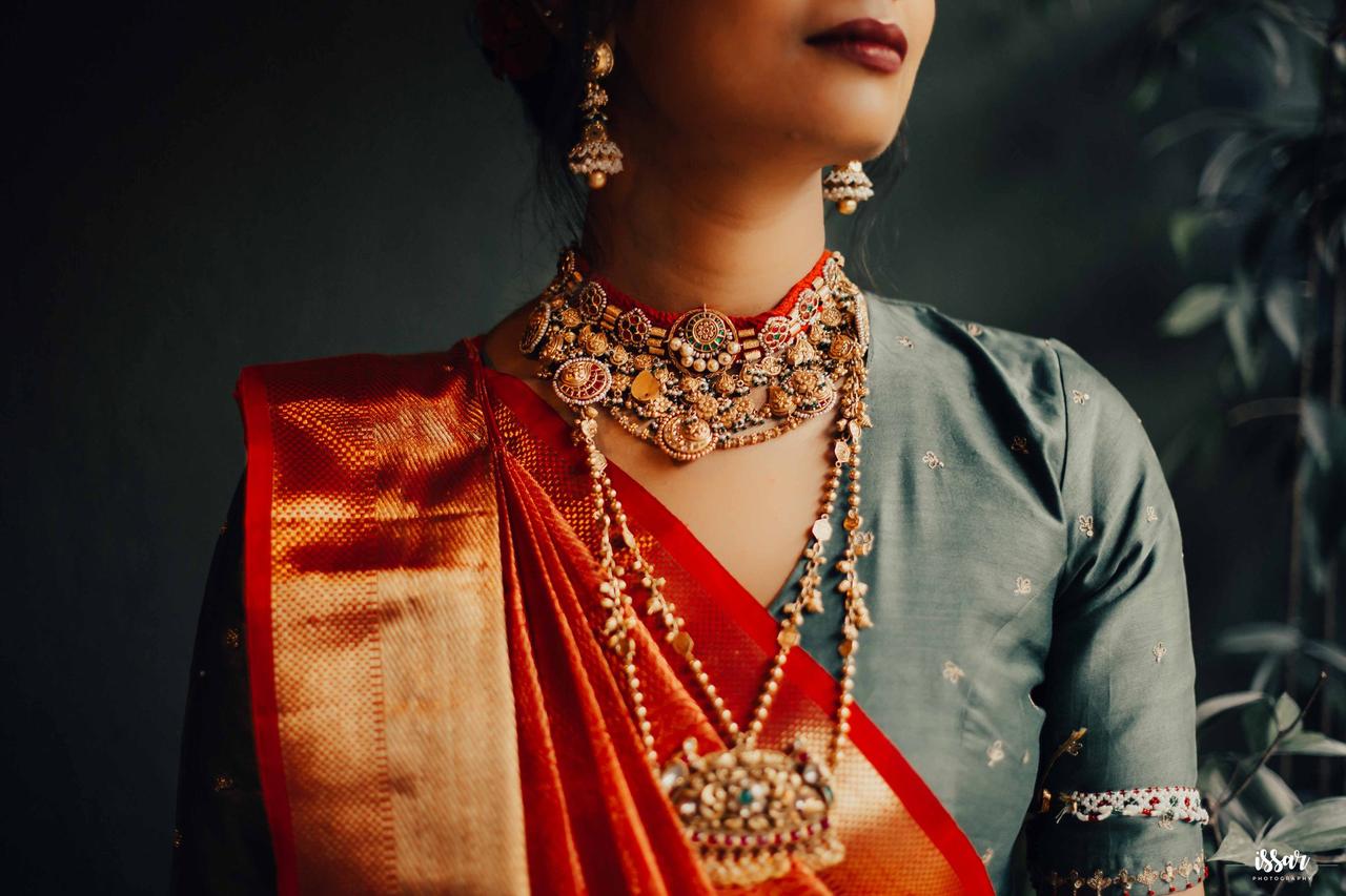 Lovely Nauvari Sarees On Maharashtrian Brides That We Loved! | WedMeGood