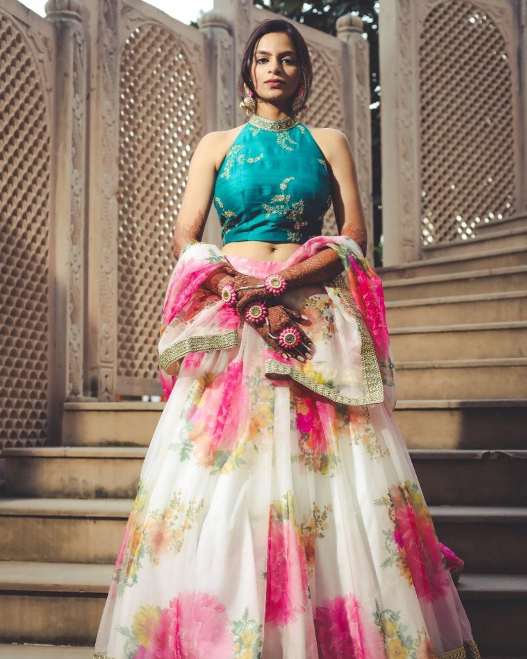 Brides Who Wore Indo-Western Outfits On Their Pre-Wedding Festivities: From  Jumpsuits To Mini Dress