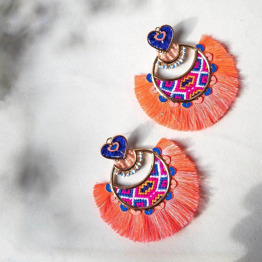 Silk Thread Chandbali Earrings Designs 2024 | bilikid.pl