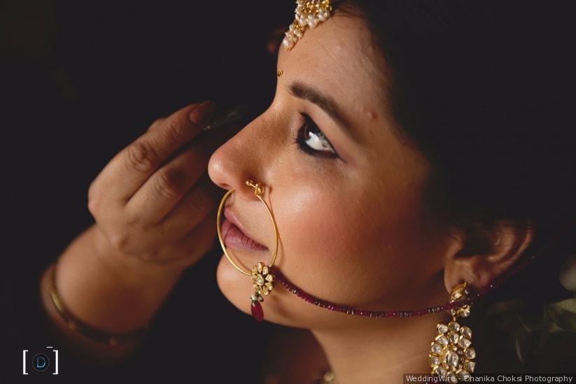 Tehri Nath Designs | Bridal nose ring, Nose ring designs, Nose jewelry