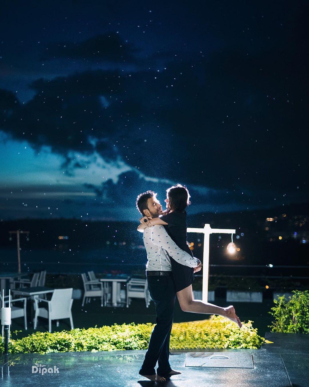 Premium Photo | Happy couple posing in the field just married wedding couple