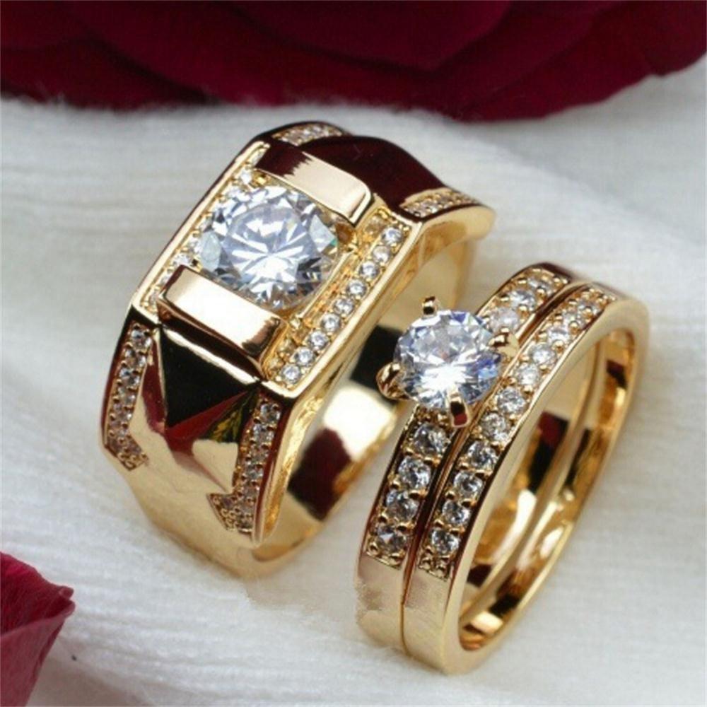 Gold Couple Ring in Kolkata at best price by Mousumi Gems Jewellery -  Justdial