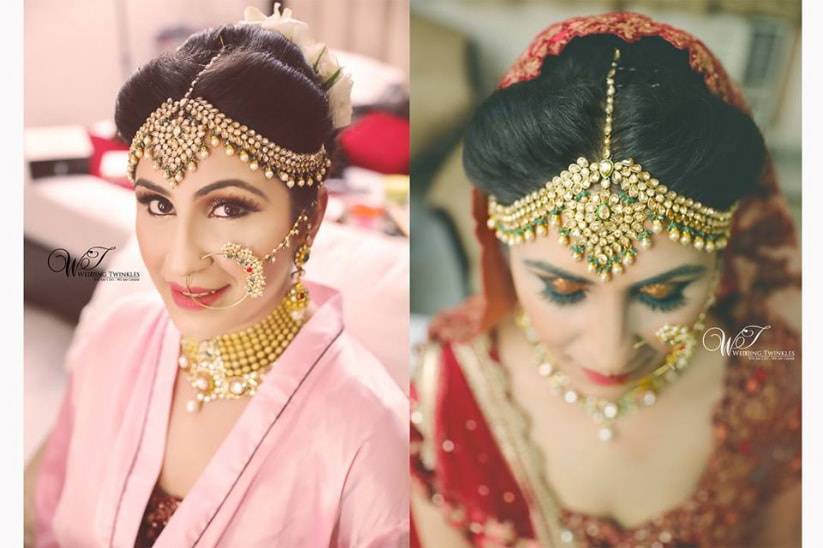 Shaz | Beautiful makeup and hairstyle on this lovely done by me ❤️  #throwback For Bridal/party makeup, hairstyle and Mehndi, contact me  Shaz... | Instagram