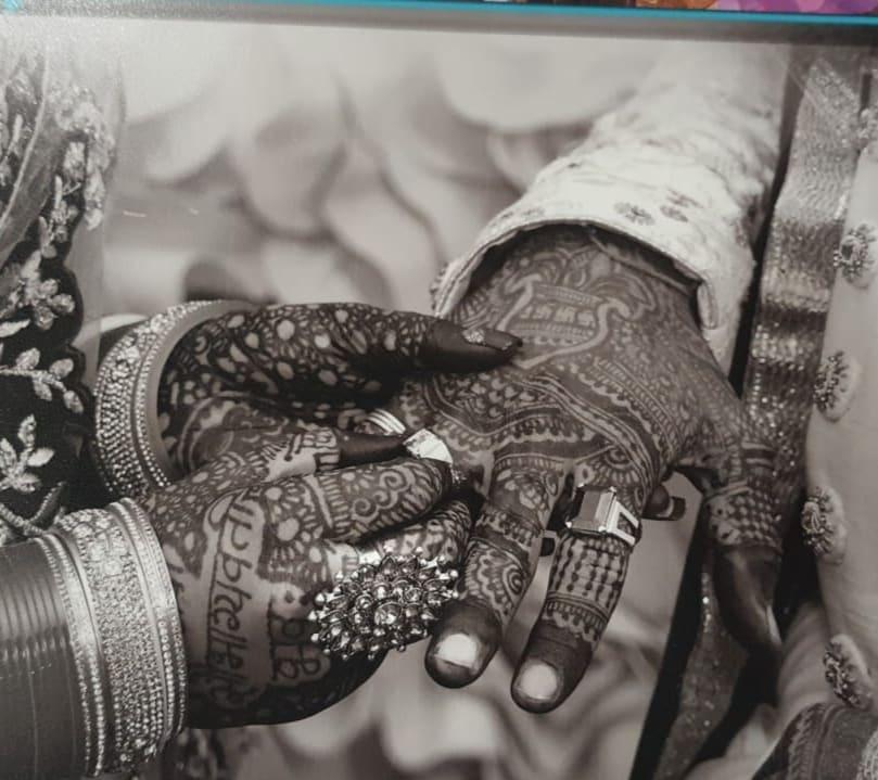 Image Of Unrecognised Man Showing Hand With Henna Mehndi Paste Tattoo  Design Common To Indian Subcontinent As Wedding Tradition Called Mehndi  Ceremony To Bring Positive Spirits Health Prosperity And Good Luck To