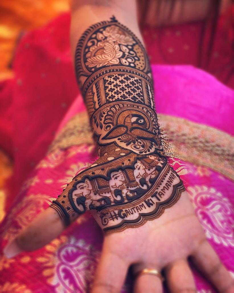 Engagement henna with birds concept | Mehndi designs for fingers, Mehndi  designs, Mehndi designs for hands