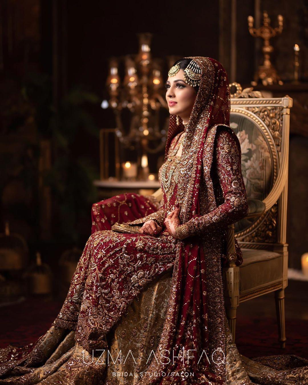 Tena Durrani Red Bridal Dress Pakistani in Royal Pishwas Frock Style | Red bridal  dress, Bridal dress design, Pakistani bridal dresses