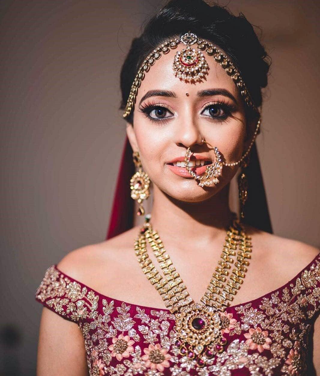 Buy Indian Nose Ring Nath Bridal Wedding Nathini/non Pierced Gold Plat Fake Nose  Hoop Chain/bollywood Style Jewelry Jewellery Online in India - Etsy