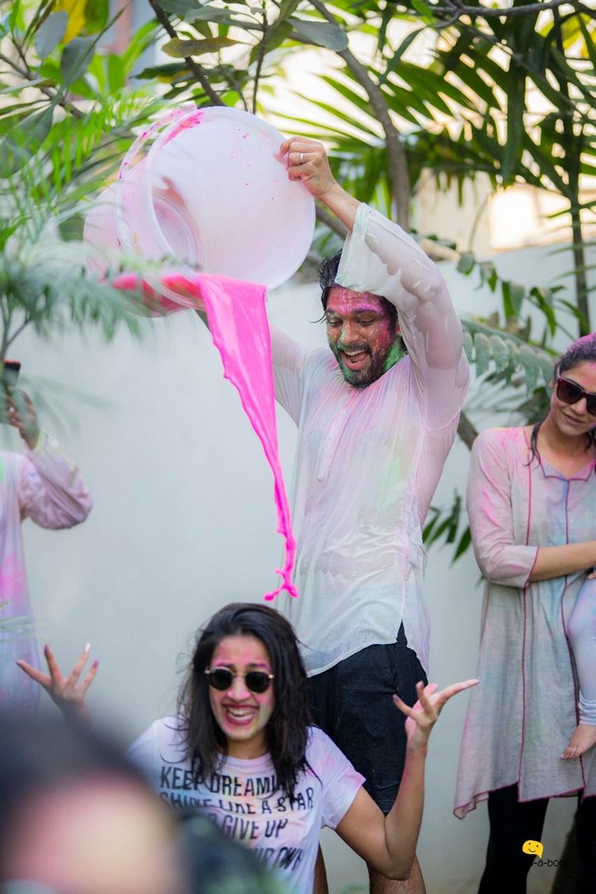 Young Indian local boy pose for camera during the Holi Festival in Barsana,  India Stock Photo - Alamy