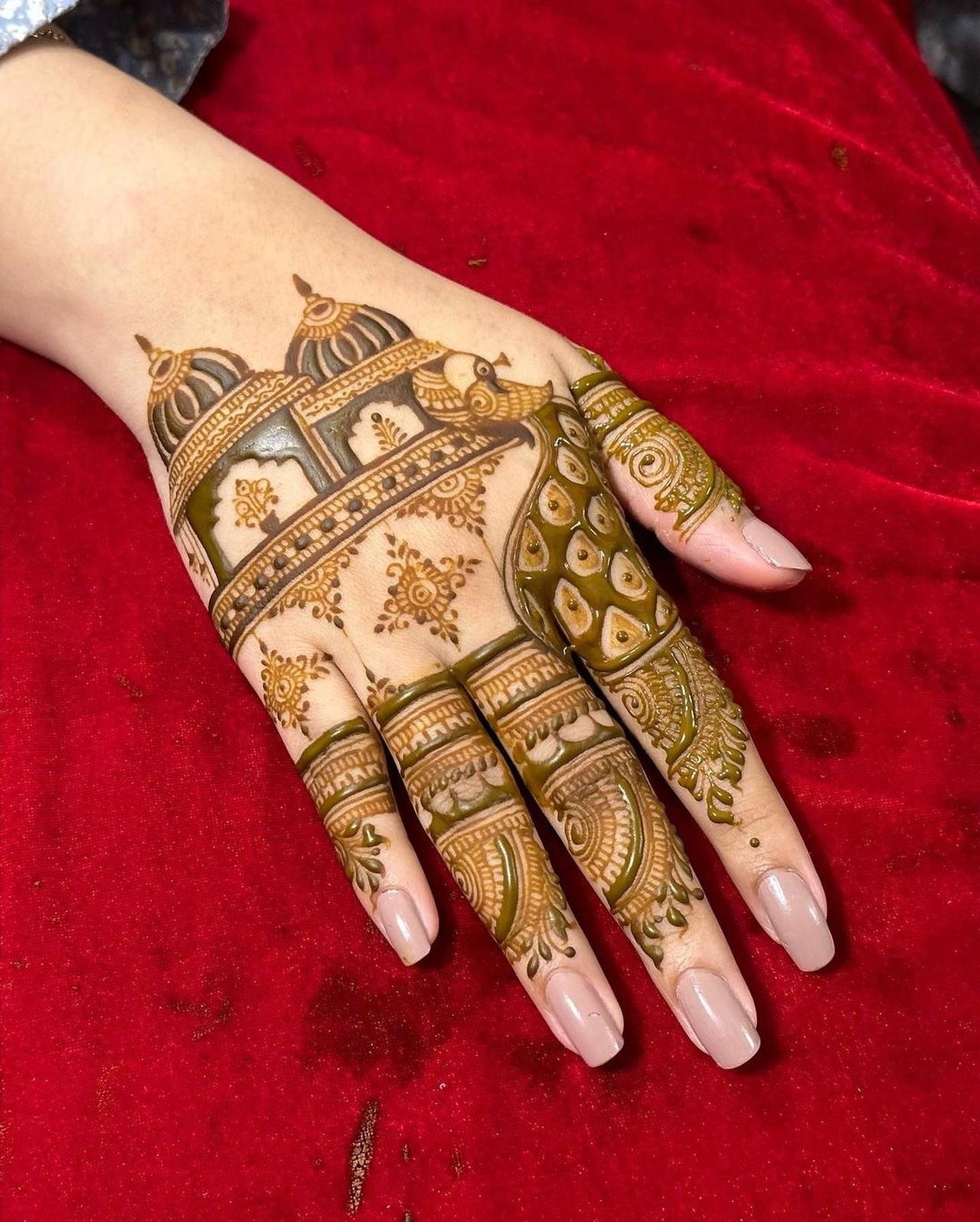 easy arabic mehndi design back hand