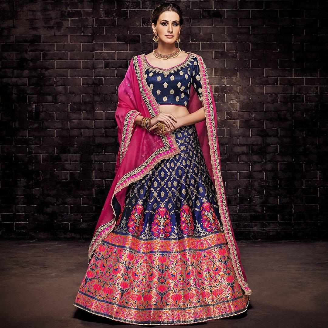 10 Stylish Saree Blouse and Lehenga Blouse Designs 2019 [Infographic]