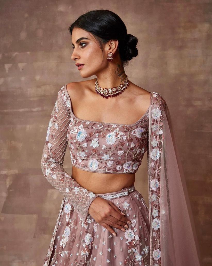 6 Trendy and Stunning Neck Designs For The Blouse Of Your Bridal Outfit