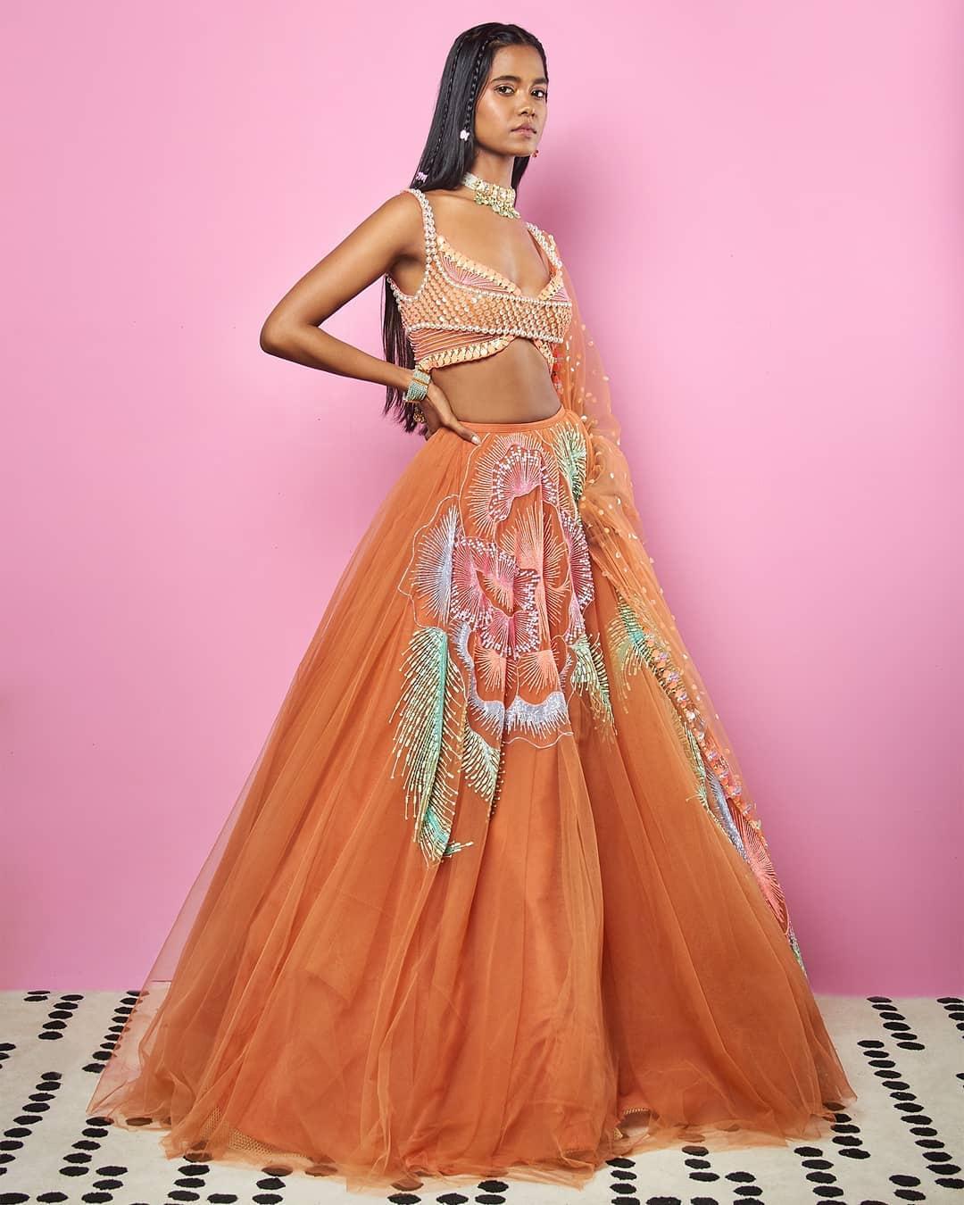 Sangeet Gowns: Buy Designer Gowns for Sangeet Online - KALKI Fashion