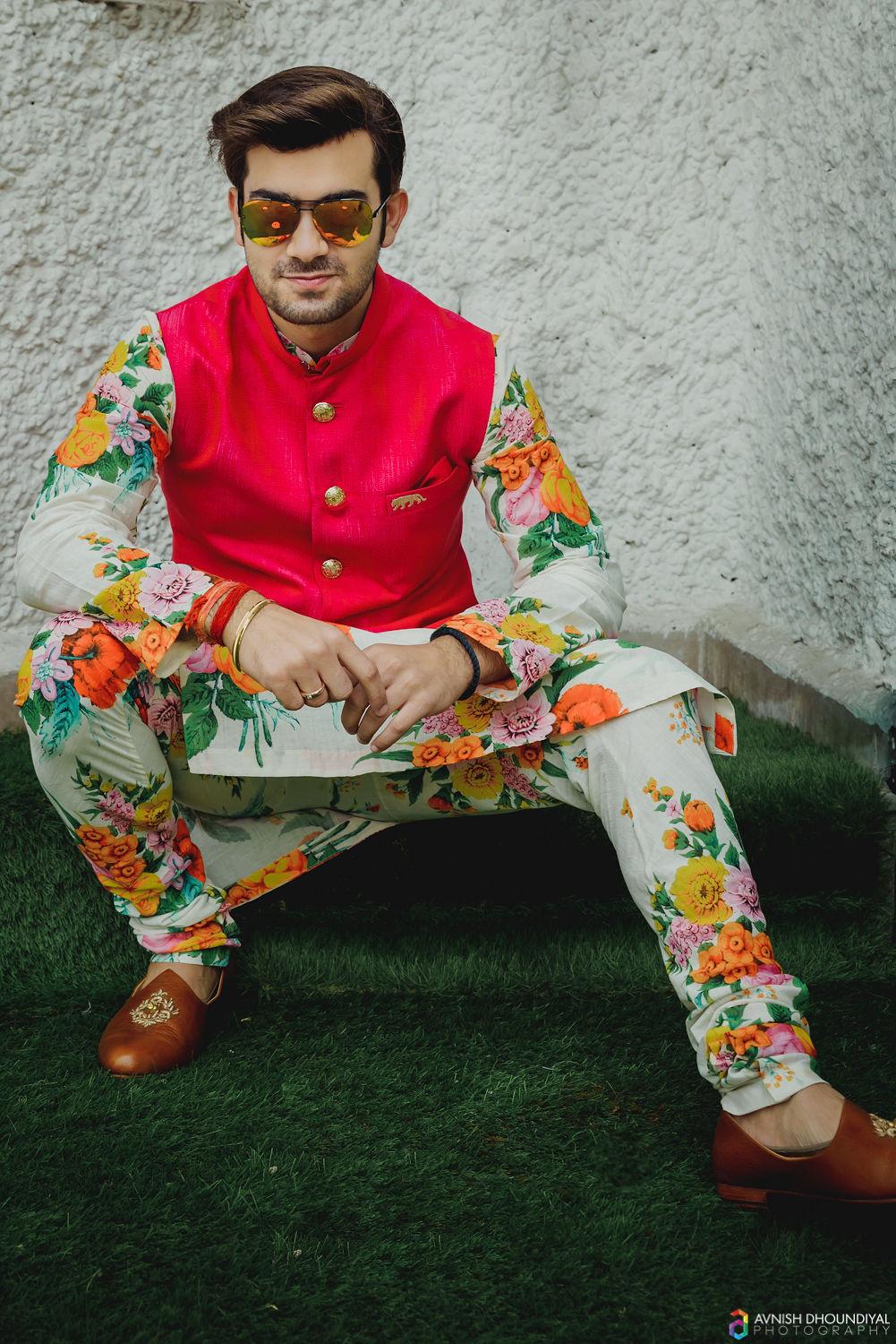 Peach Sherwani On Rent