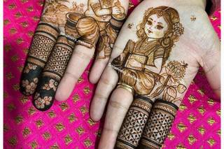 half hand mehndi designs simpl