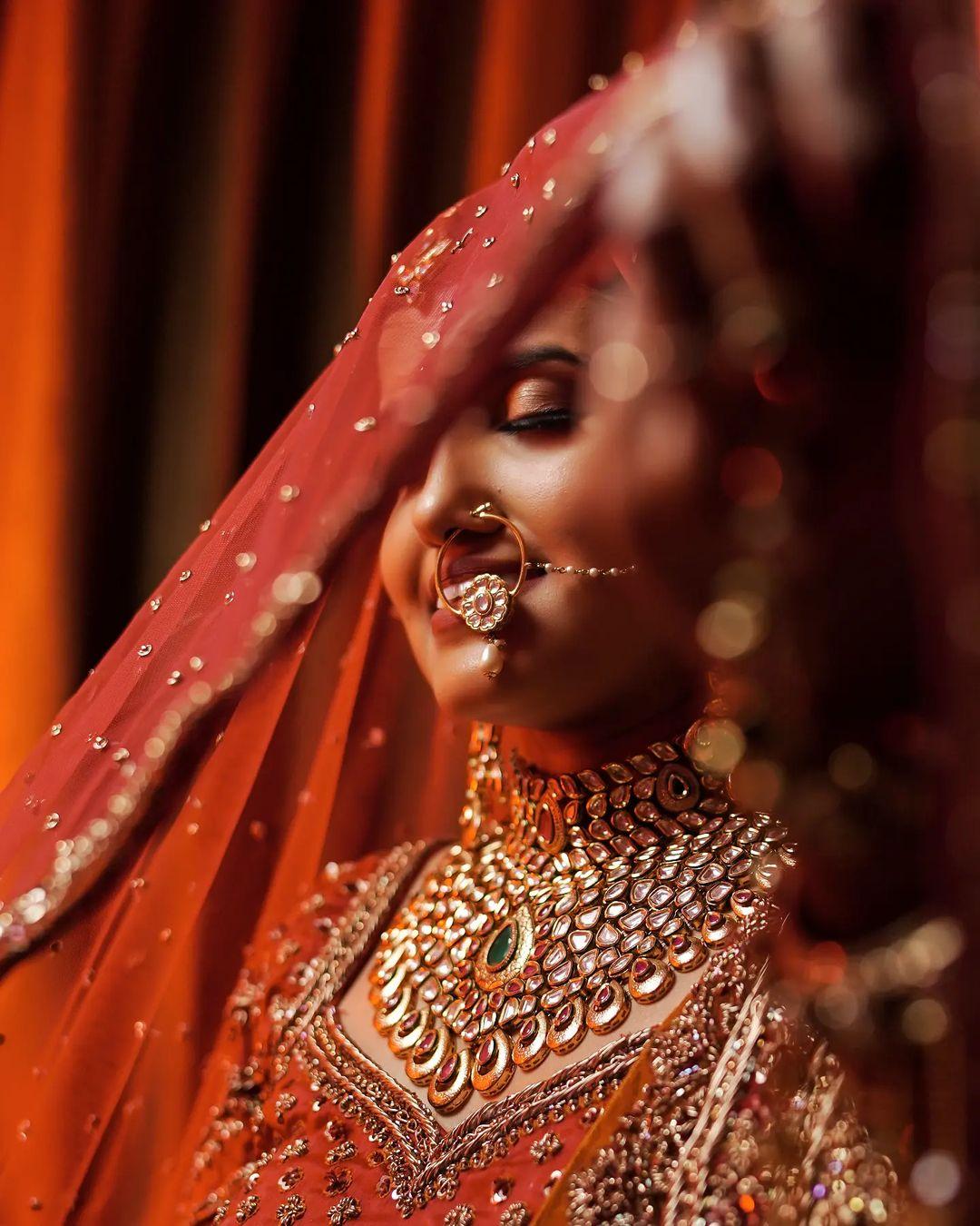 A Dreamy Wedding With The Bride In Unique Bridal Jewellery | Indian wedding  poses, Indian wedding couple photography, Indian bride photography poses
