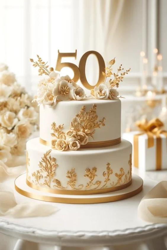 50th wedding anniversary cakes