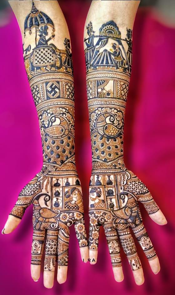 Mehendi Design: Front, Hand, Bangle, Gol, Mandala - Mehendi.me