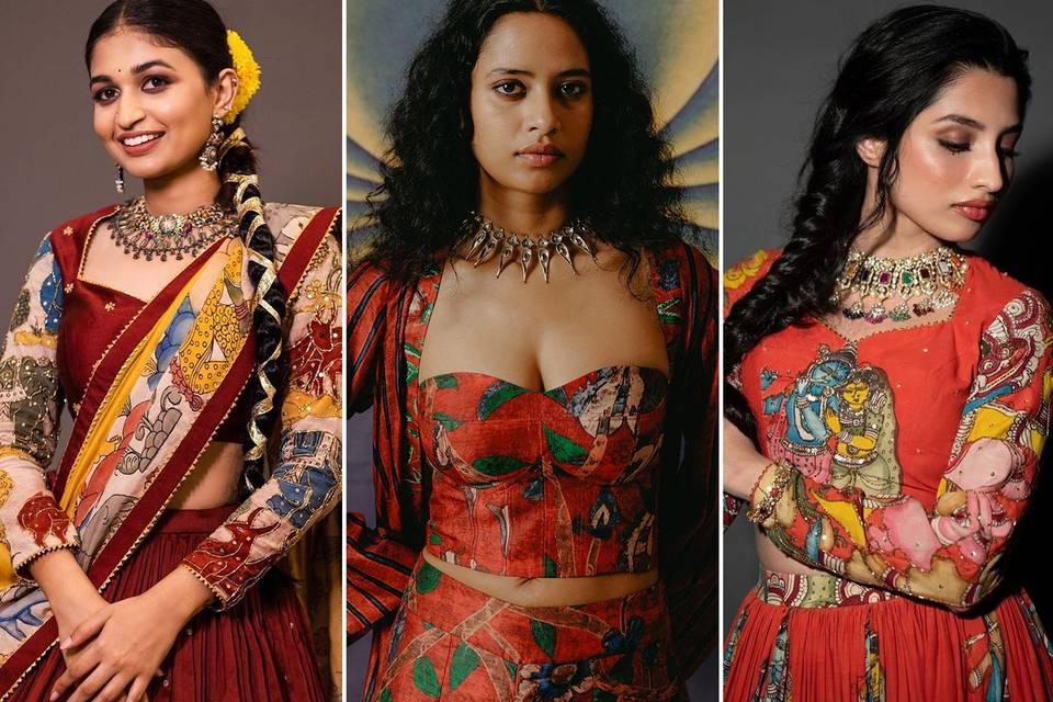 25+ Kalamkari Blouse Designs to Add Indian Artistry to Your Bridal Wear