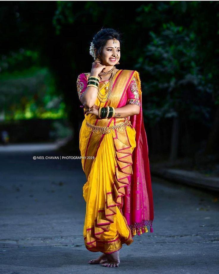 Nauvari saree for bride best sale