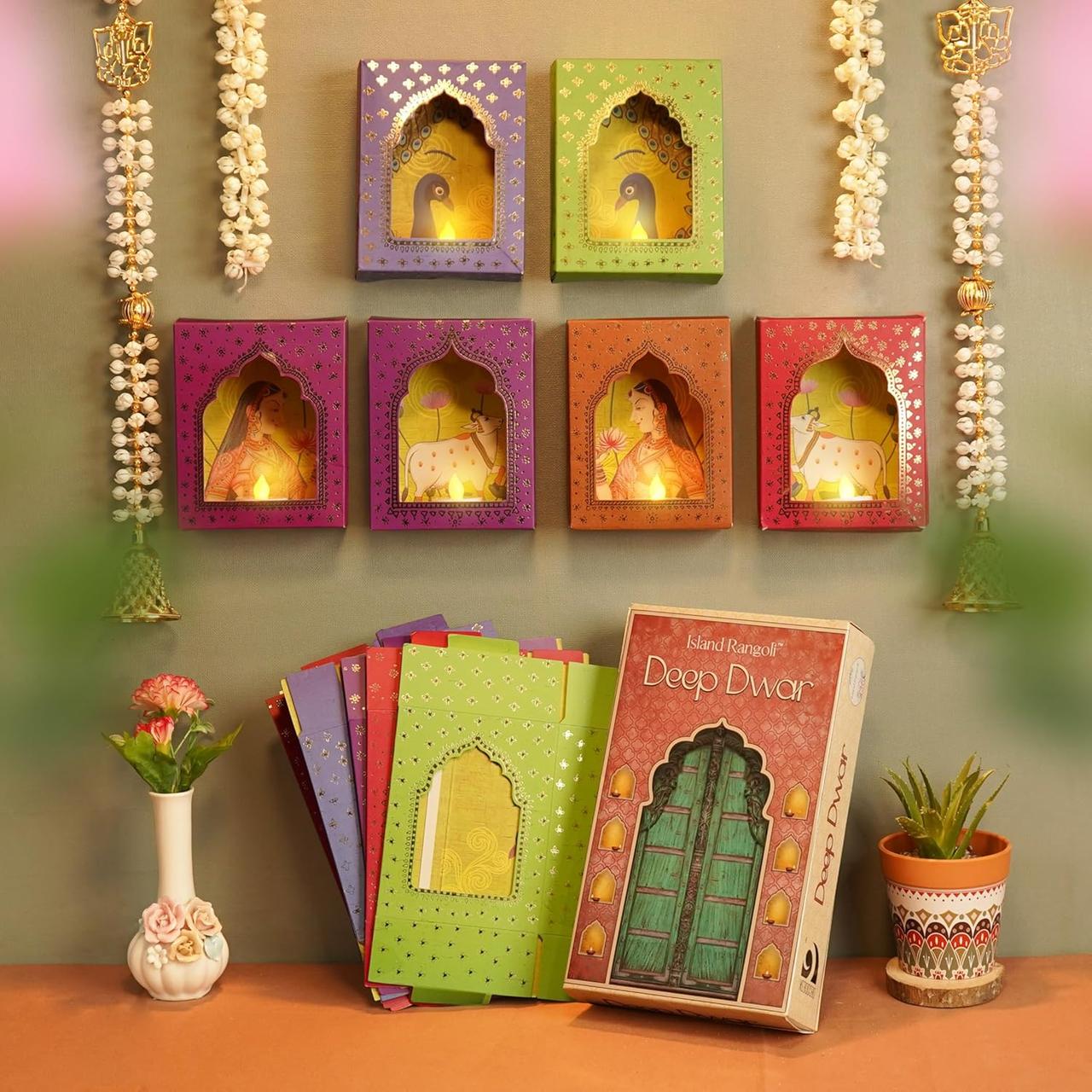 Paper Jharokha Wall Hanging for Diwali Decoration