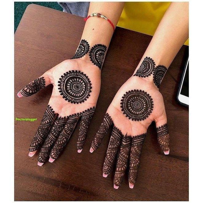 Half Circle Arabic Mehndi Design | Henna designs hand, Mehndi design  photos, Mehndi designs 2018