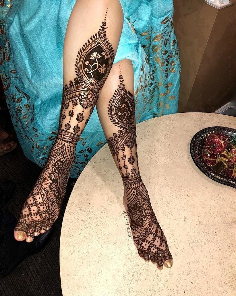 Inspired Waterproof Henna Temporary Tattoo Sticker Arm Leg Tattoo Body Art  | eBay