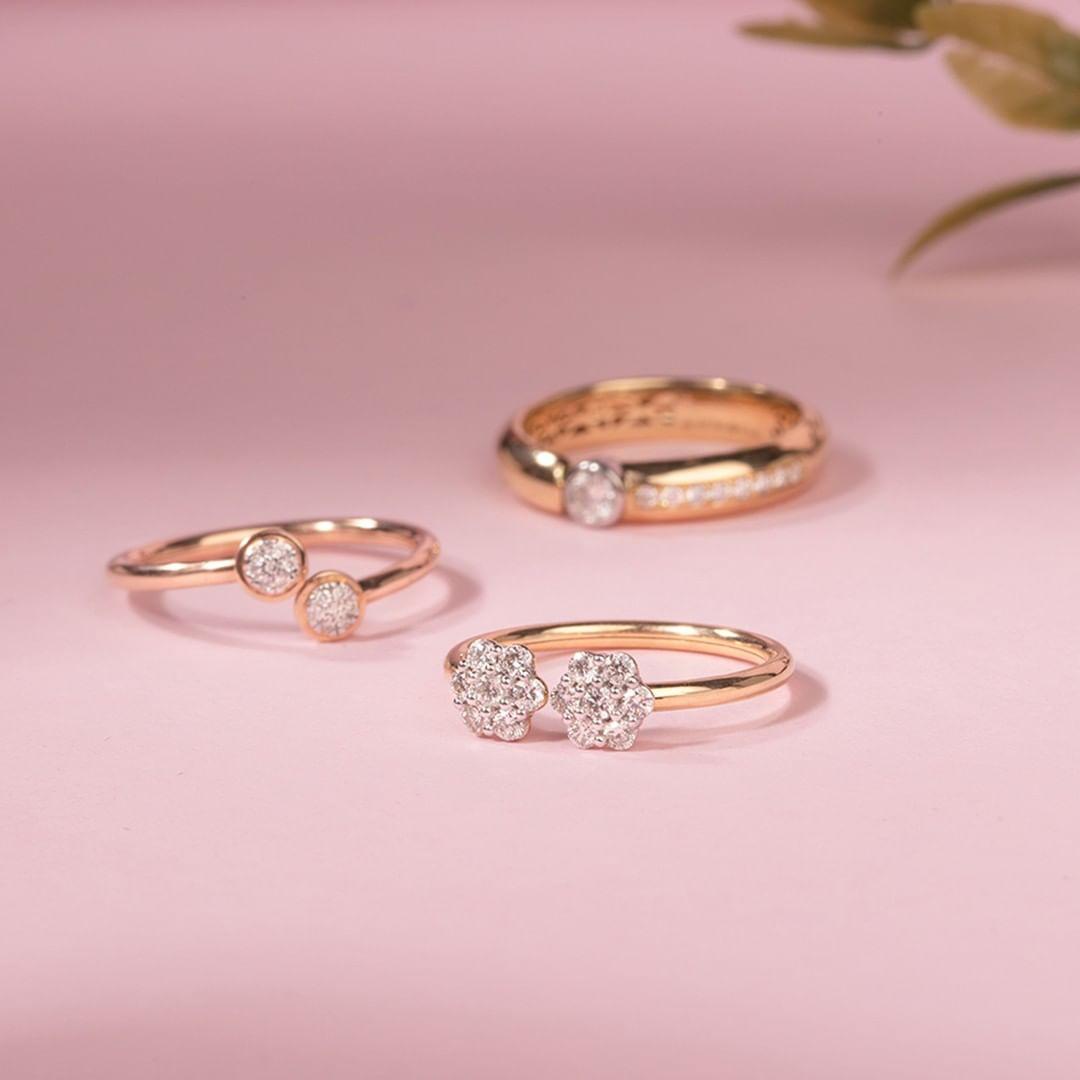 18kt Designer type Diamond Ring Price in Kerala | Buy Online