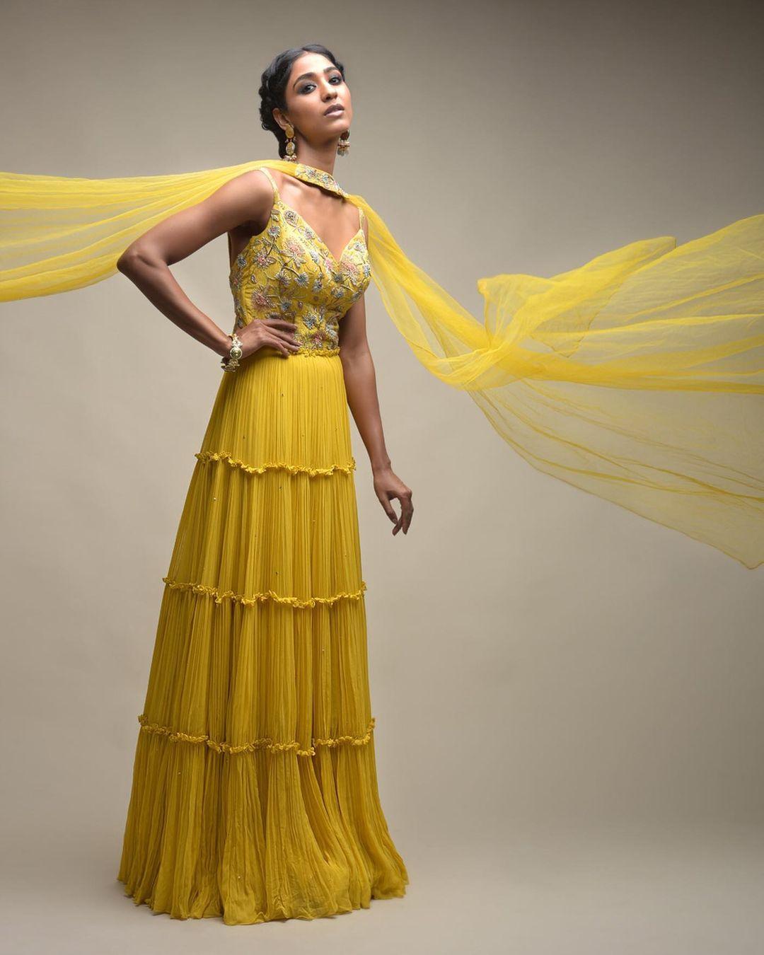 Indo western 2025 dress for haldi