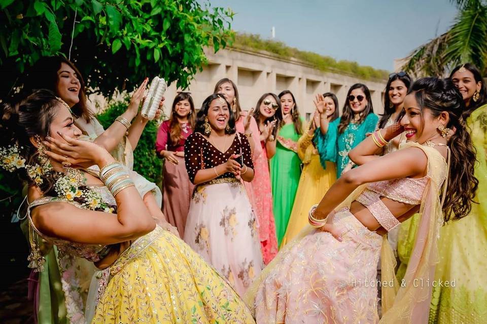 Elle & Mia Bridal Party Gowns by Angela Chung Design | Bridestory.com