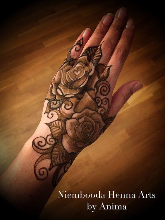 50 Most Attractive Rose Mehndi designs to try - Wedandbeyond