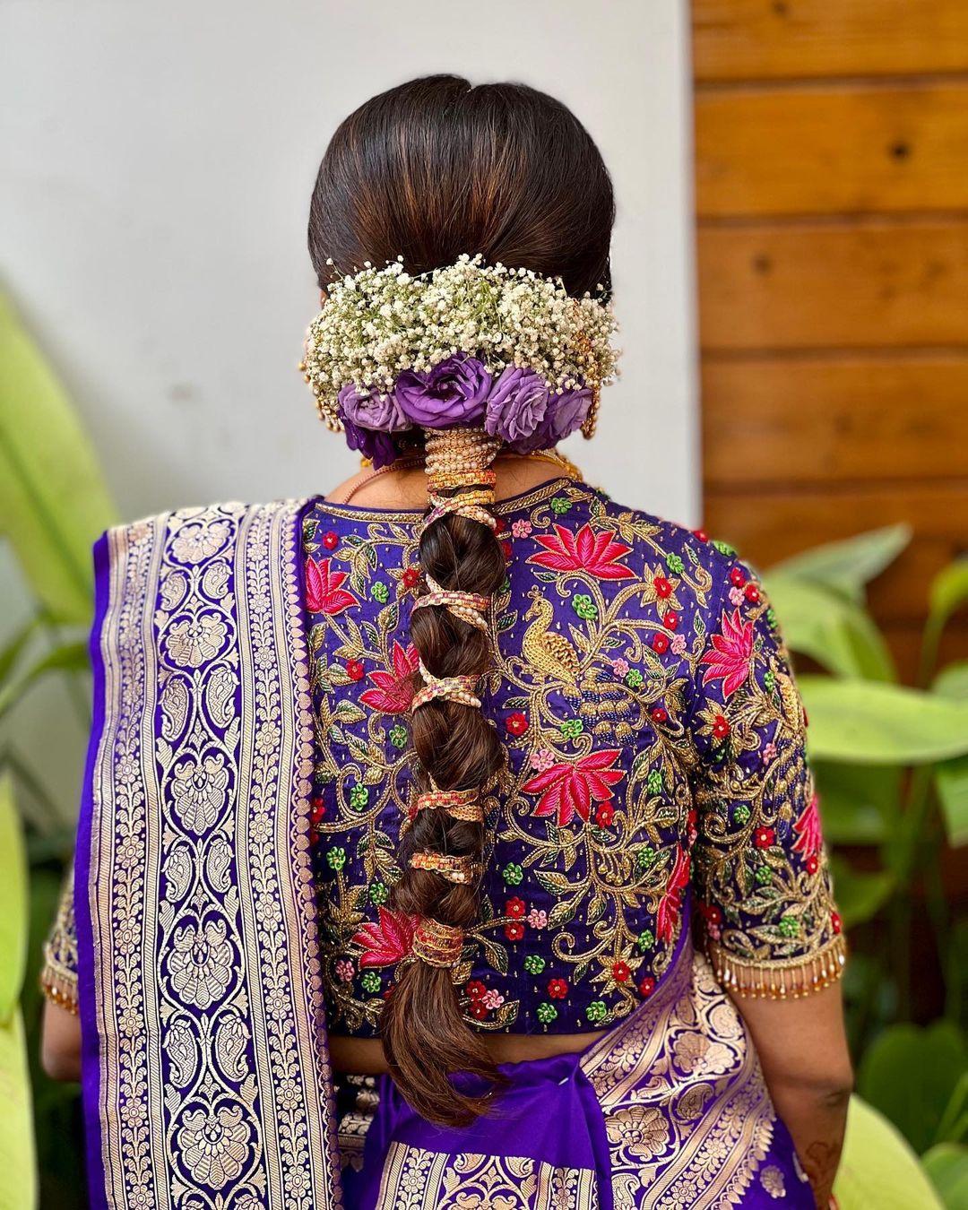 Pin by Divya Naveen on hair styles | Bridal hair inspiration, Indian bridal  hairstyles, Indian bride hairstyle